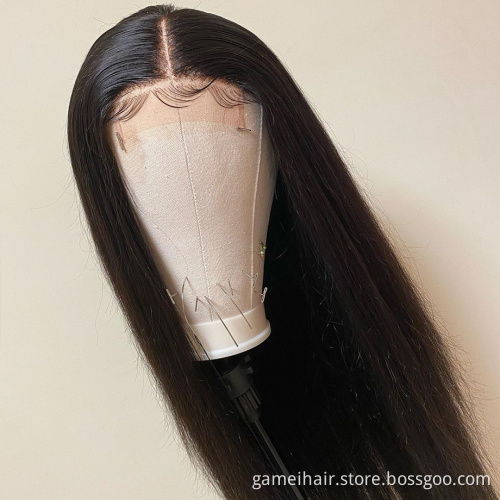 Hot sell Raw Indian Virgin Human Hair Hd Lace Front Wig With Baby Hair vendor Full Lace Frontal Closure Wig For Women